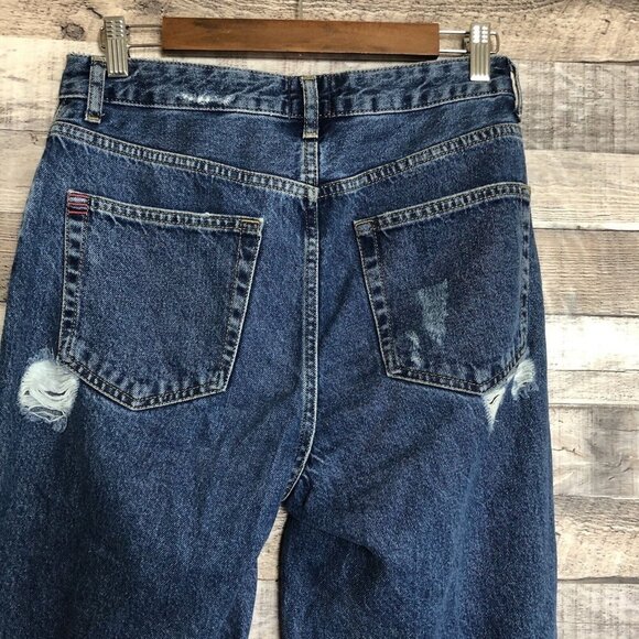 BDG Urban Outfitters Jeans Womens 28 Blue Mom High Rise Denim Distressed - Picture 4 of 11